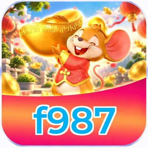 Interface da plataforma f987 mostrando slots populares e bônus de boas-vindas